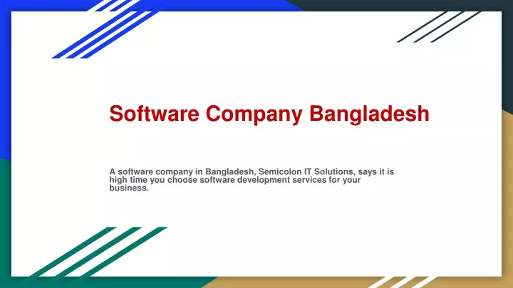 software company bangladesh