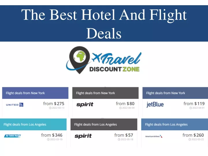 the best hotel and flight deals
