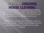 Regular Ongoing House Cleaning - slide 1