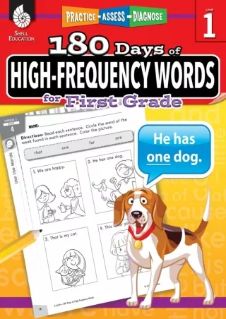 180 Days of High Frequency Words for First Grade  Learn to Read First Grade