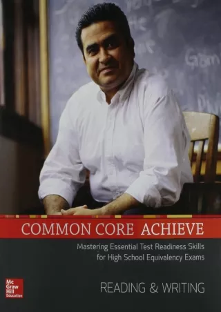 Common Core Achieve Reading And Writing Subject Module BASICS  ACHIEVE
