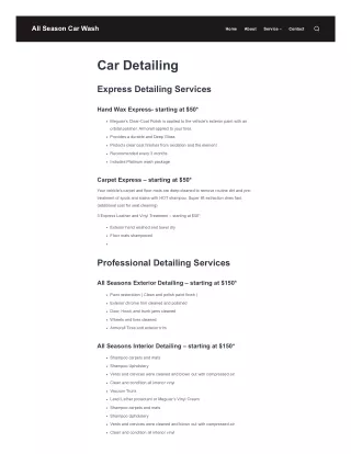  Detailing Packages