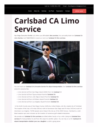 Carlsbad CA Limo Service