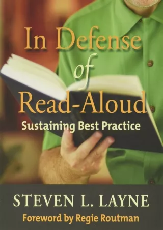In Defense of Read Aloud Sustaining Best Practice