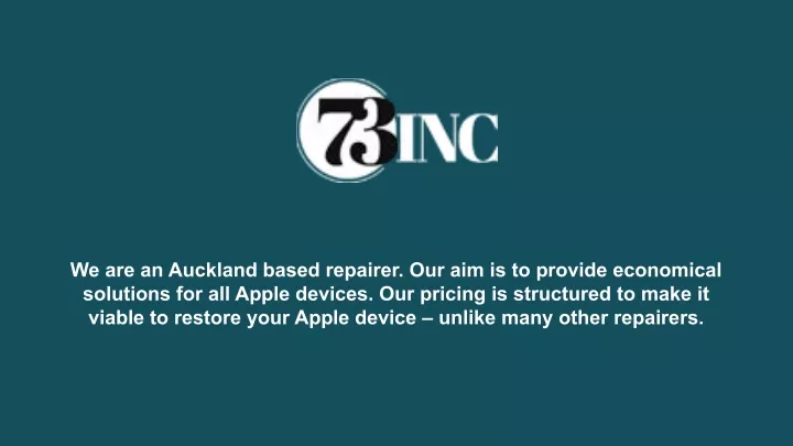 we are an auckland based repairer