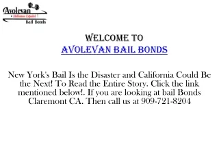 Bail bonds claremont CA