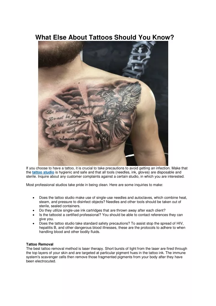 what else about tattoos should you know