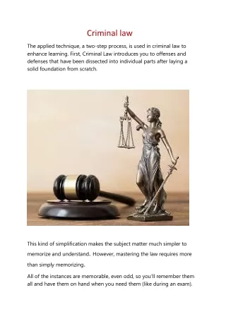Criminal Law