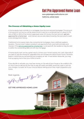 Get Pre Approved Home Loan