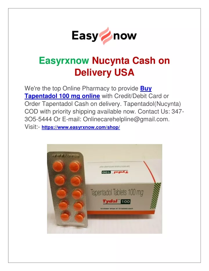 easyrxnow nucynta cash on delivery