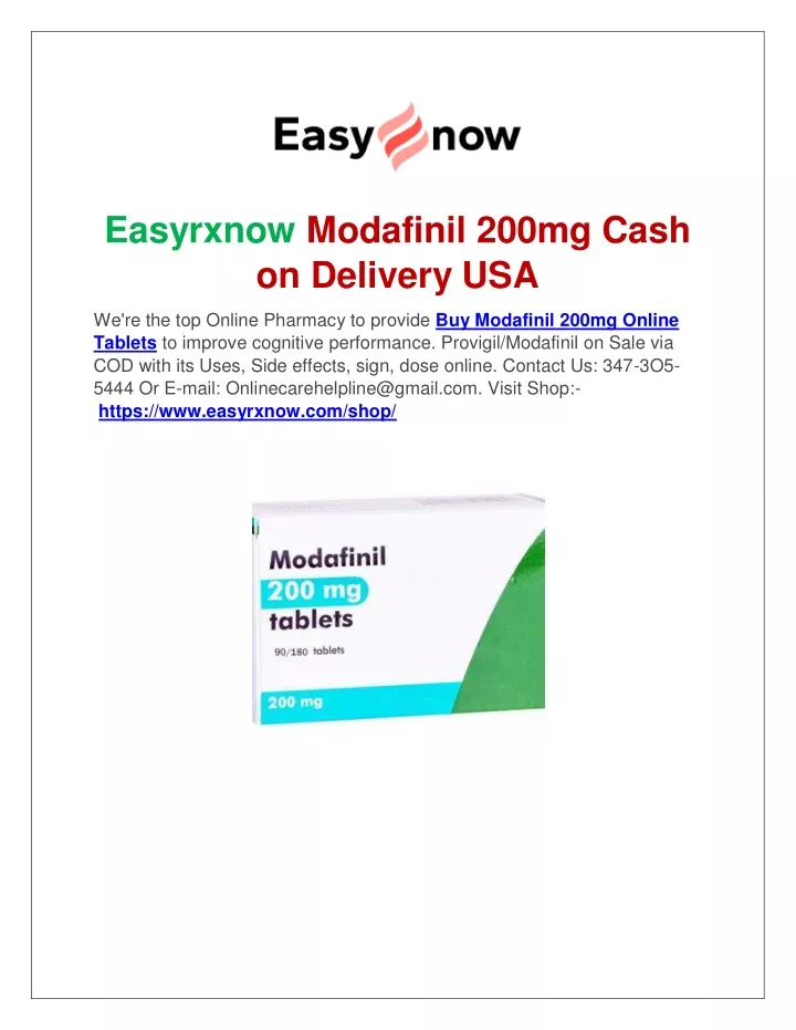 easyrxnow modafinil 200mg cash on delivery usa