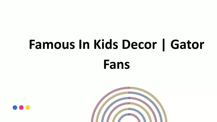 famous in kids decor gator fans