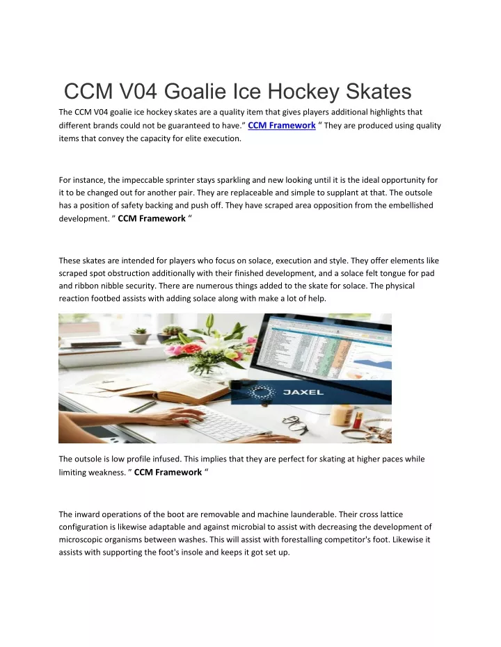 ccm v04 goalie ice hockey skates