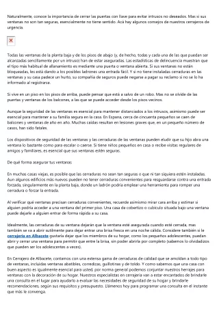 CONSEJOS PARA INCREMENTAR LA SEGURIDAD DE SUS VENTANAS