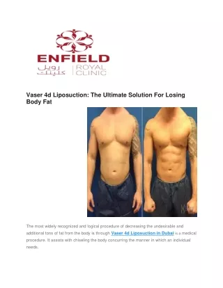vaser 4d liposuction the ultimate solution