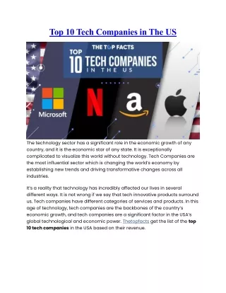 top 10 tech companies in the us