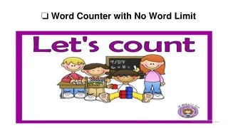 wo rd counter with no word limit