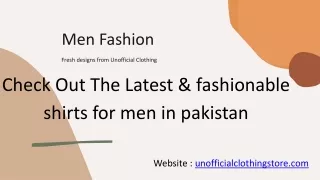 Men Stylish Clothing