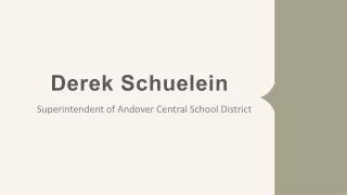 Derek Schuelein - A Highly Competent Professional - New York