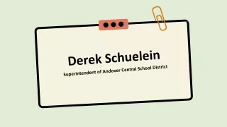 Derek Schuelein - Goal-oriented Professional - New York