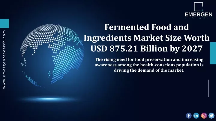 fermented food and ingredients market size worth