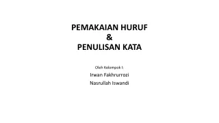 kelompok i bahasa indonesia