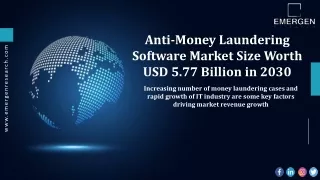 Anti-Money Laundering Software Market Company Profiles, Launches, & Forecast