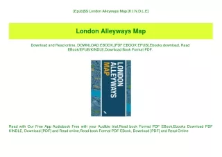 [Epub]$$ London Alleyways Map [K.I.N.D.L.E]