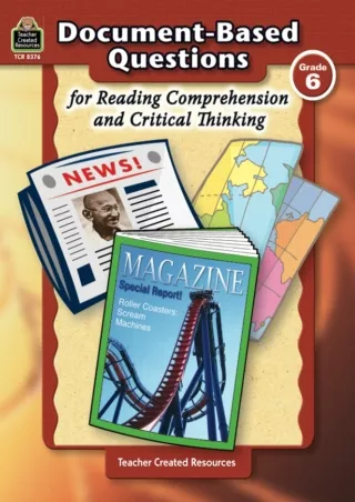 Document Based Questions for Reading Comprehension and Critical Thinking For