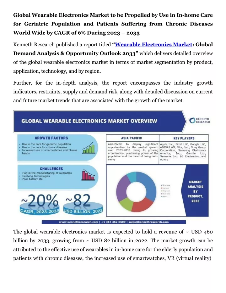 global wearable electronics market