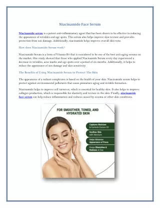 niacinamide face serum