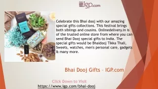 Bhai Dooj Gifts, Bhaidooj Tikka Thali Online-IGP.com
