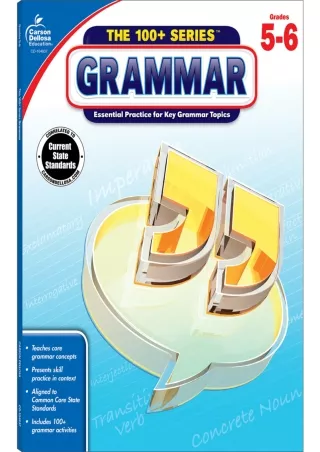 Carson Dellosa  Grammar Resource Workbook  5th–6th Grade 128pgs The 100