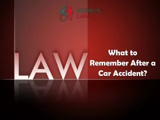 What to Remember After a Car Accident?