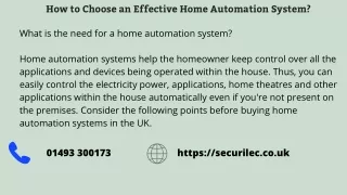 How to Choose an Effective Home Automation System