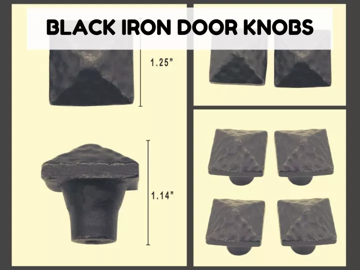 black iron door knobs
