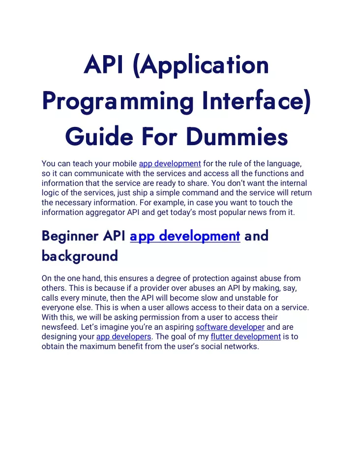 api application api application programming