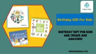Birthday Gift For Kids