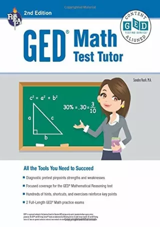 GED® Math Test Tutor For the 2022 GED® Test 2nd Edition GED® Test
