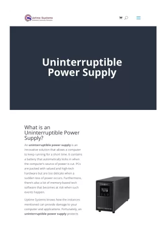 Uninterruptible power supply