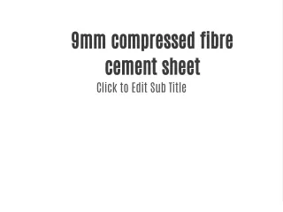 9mm compressed fibre cement sheet - Keystone Linings