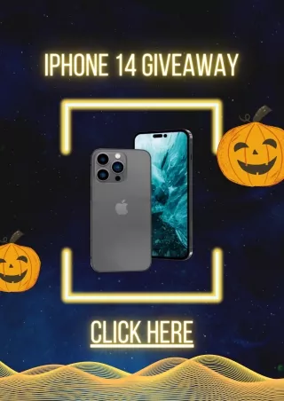 Halloween Iphone 14 Giveaway