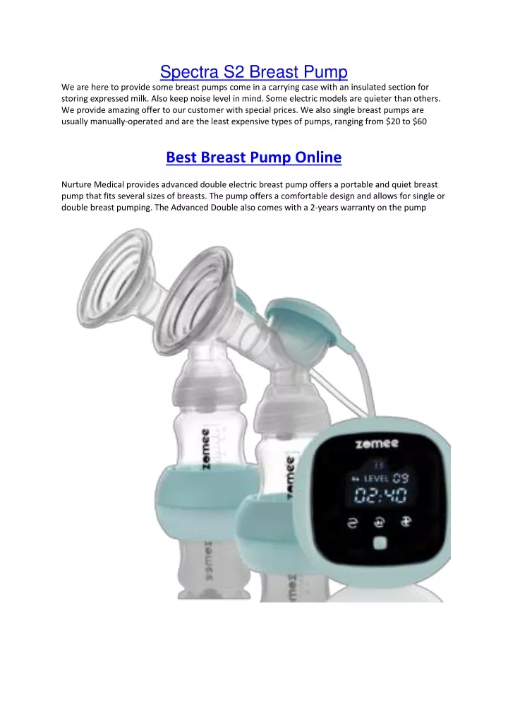 spectra s2 breast pump