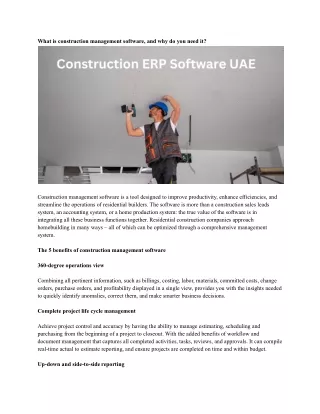 what is construction management software