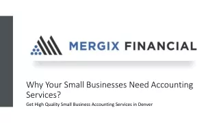 Why Do Your Small Businesses Need Accounting Services?