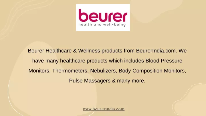 beurer healthcare wellness products from