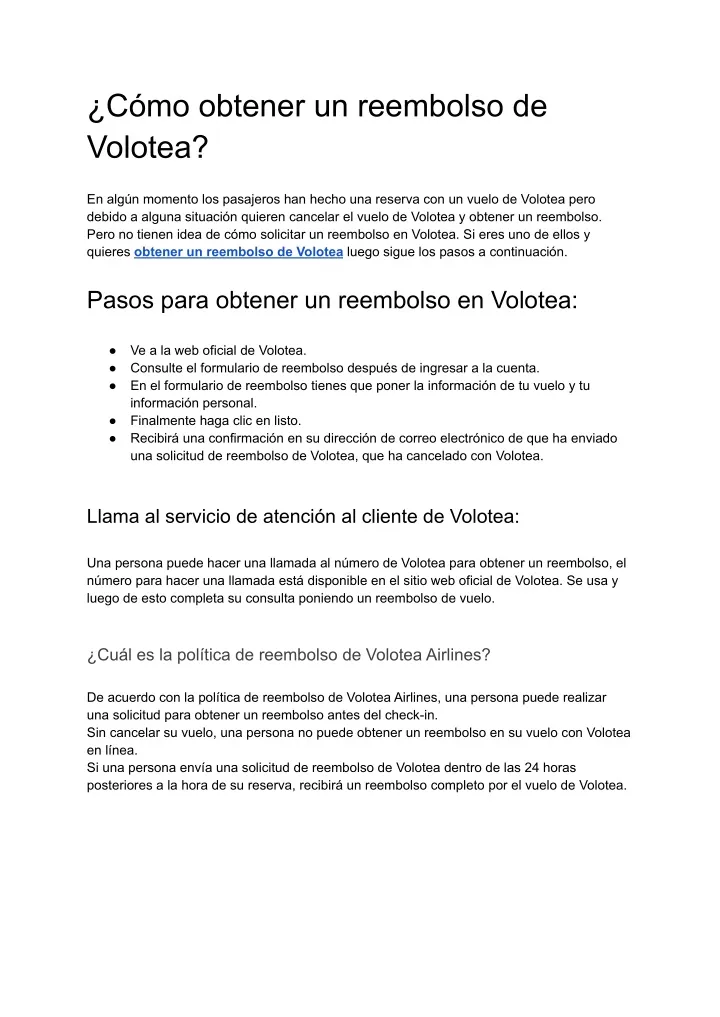 c mo obtener un reembolso de volotea