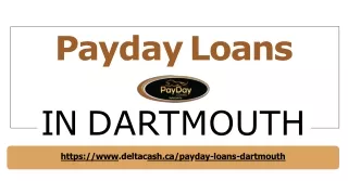 Payday Loans In Dartmouth