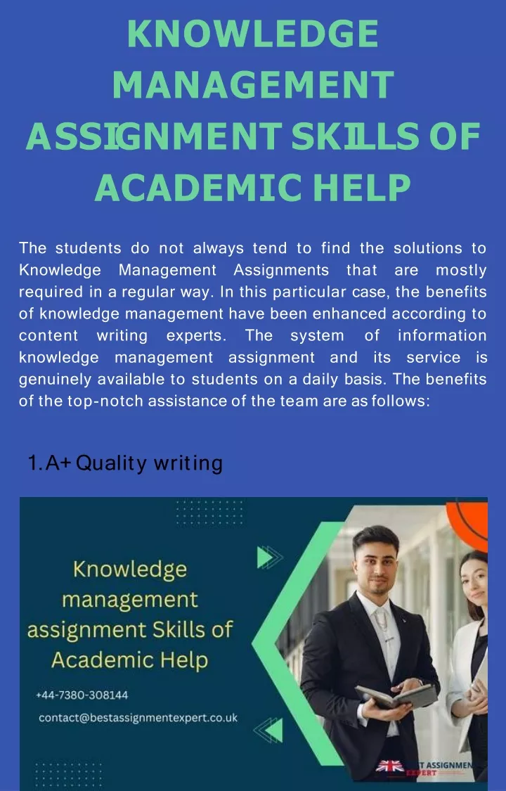 knowledge management a ss i g n m e n t s k i ll s o f academic help