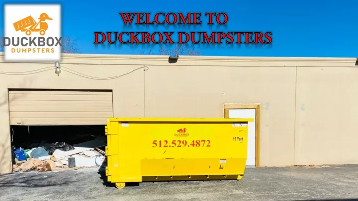 welcome to duckbox dumpsters